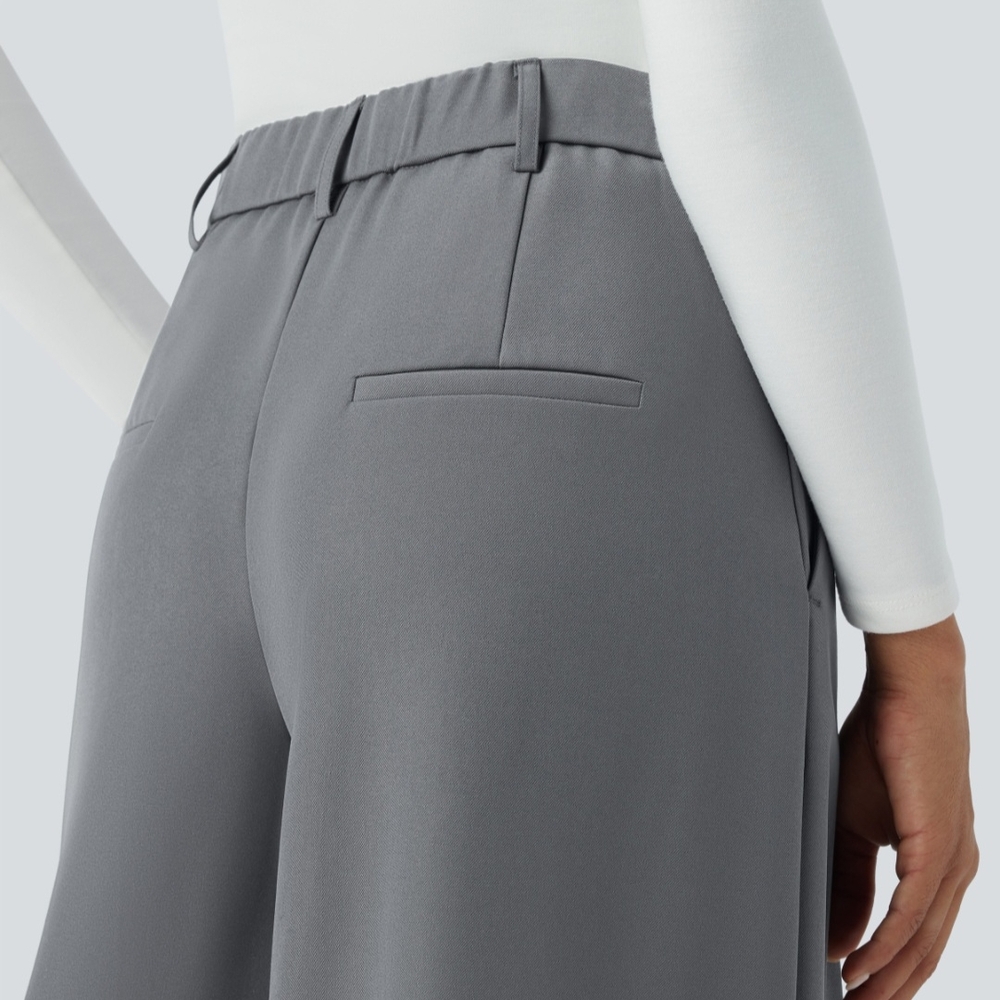 NWT HALARA High Waisted Side Pocket Wide Leg Culottes (Size: XS) - Picture 5 of 10